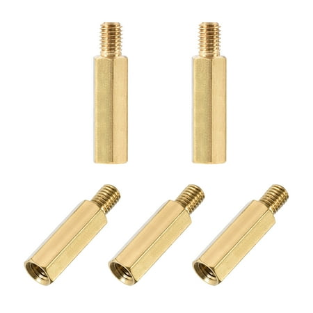 M5 x 25 mm + 7 mm Male to Female Hex Brass Spacer Standoff 5pcs