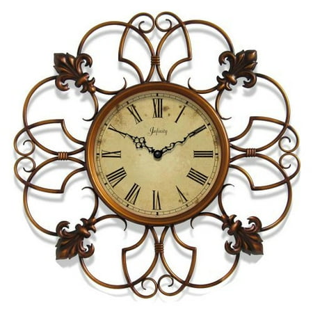 UPC 731742140777 product image for Infinity Instruments Province 24-Inch Antique Wall Clock | upcitemdb.com