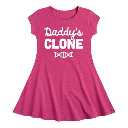 Instant Message - Daddy s Clone - Toddler & Youth Girls Fit & Flare Dress