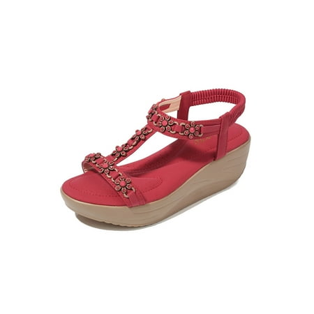 Wazshop Women s Wedge Sandal Ankle Strap Casual Shoes Summer Platform Sandals Fashion Open Toe Heeled Shoe Ladies Mid Heel Comfort Red 5
Wazshop Women s Wedge Sandal Ankle Strap Casual Shoes Summer Platform Sandals Fashion Open Toe Heeled Shoe Ladies Mid Heel Comfort Red 5