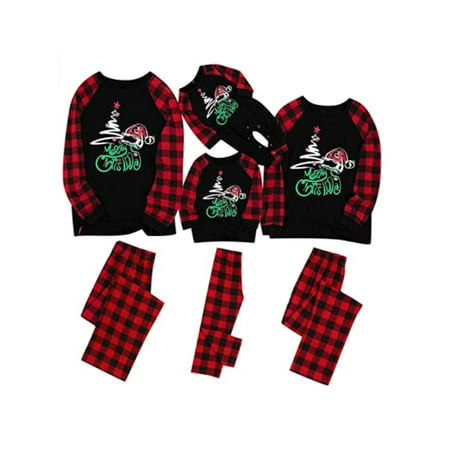 wybzd Christmas Printing Home Parent-child Wear Black and Red Plaid Pants Suit Long Sleeve Family Pajamas Set
wybzd Christmas Printing Home Parent-child Wear Black and Red Plaid Pants Suit Long Sleeve Family Pajamas Set