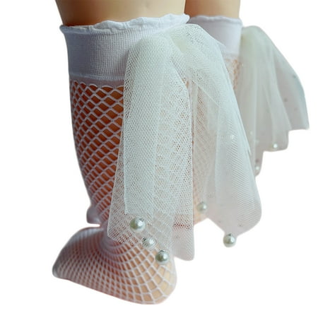 EVEXPLO Kids Knee-High Fishnet Mesh Socks Heelless Gender Neutral for Children Age 1-2-5
EVEXPLO Kids Knee-High Fishnet Mesh Socks Heelless Gender Neutral for Children Age 1-2-5