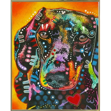 Brilliant Dachshund Framed Print 39.5"x31.75" by Dean Russo- Exclusive