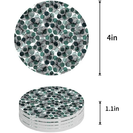 ZHANZZK Tropical Plant Leaves Set of 6 Round Coaster for Drinks Absorbent Ceramic Stone Coasters Cup Mat with Cork Base for Home Kitchen Room Coffee Table Bar Decor
ZHANZZK Tropical Plant Leaves Set of 6 Round Coaster for Drinks Absorbent Ceramic Stone Coasters Cup Mat with Cork Base for Home Kitchen Room Coffee Table Bar Decor
