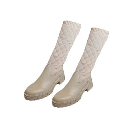 Gomelly Womens Work Non-slip Round Toe High Heel Boots Shopping Breathable Comfy Clunky Block Winter Shoe Beige 7
Gomelly Womens Work Non-slip Round Toe High Heel Boots Shopping Breathable Comfy Clunky Block Winter Shoe Beige 7