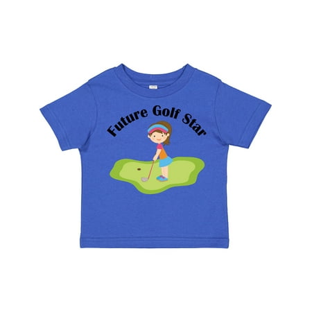Inktastic Future Golf Star Girls Golfing Gift Toddler Toddler Girl T-Shirt