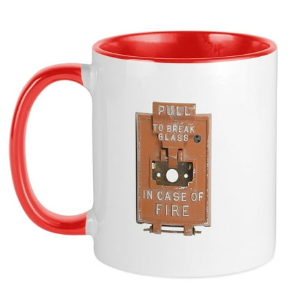 CafePress - Fire Alarm Mug - Ceramic Coffee Tea Novelty Mug Cup 11 oz