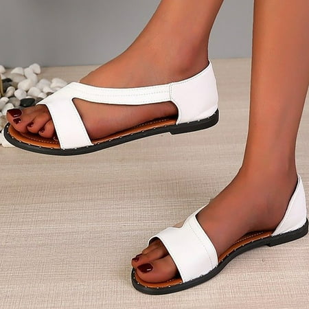 Flat Sandals for Women Summer European And American Beach Sandals Open Toe Flat Shoes
Flat Sandals for Women Summer European And American Beach Sandals Open Toe Flat Shoes