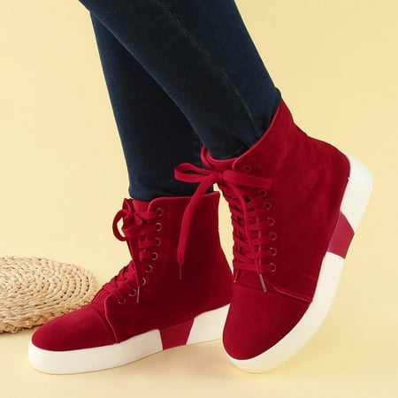 Ykohkofe Womens Lace Up Sneakers High Top Fashion Sneakers Ankle Booties Casual Shoes Skate Shoes
Ykohkofe Womens Lace Up Sneakers High Top Fashion Sneakers Ankle Booties Casual Shoes Skate Shoes