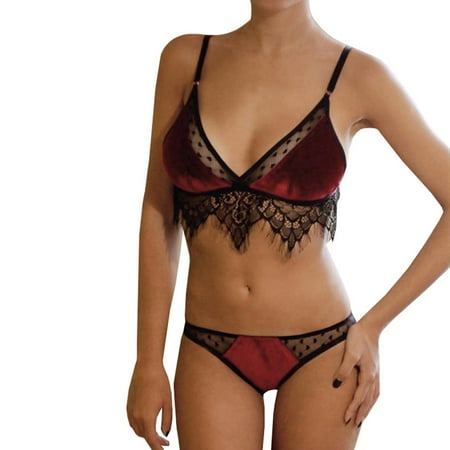 Corashan Lingerie for Women Womens Velvet Eyelash Lace Lingerie Bodydoll Lace Details Pajamas Set Lingerie for Women
Corashan Lingerie for Women Womens Velvet Eyelash Lace Lingerie Bodydoll Lace Details Pajamas Set Lingerie for Women