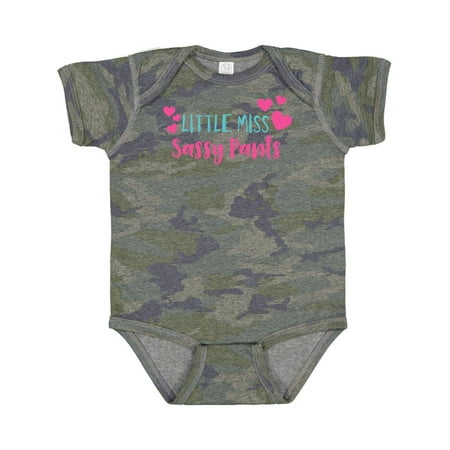 Inktastic Little Miss Sassy Pants Sassy Sassy Girl Hearts Gift Baby Girl Bodysuit
