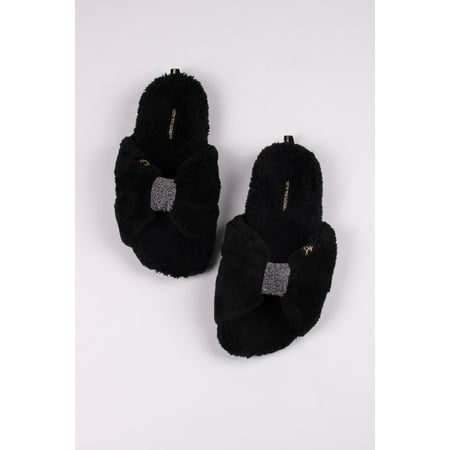 Pretty You London Womens Spa Slider Slipper Ava in Black