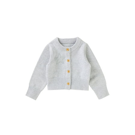 IZhansean Newborn Infant Baby Girls Casual Fall Sweatshirt Knitted Solid Jacket Sweater Long Sleeve Cardigan Clothes Gray 6-12 Months
IZhansean Newborn Infant Baby Girls Casual Fall Sweatshirt Knitted Solid Jacket Sweater Long Sleeve Cardigan Clothes Gray 6-12 Months