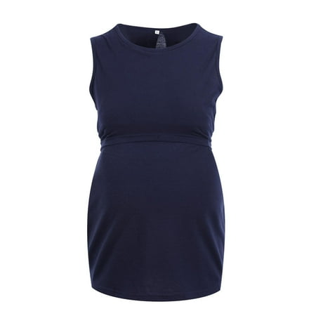 UMfun Summer Women s Maternity Nursing Tops Tank Clothes for Pregnant Breastfeeding Sleeveless Round Neck Stripe Solid Color Pregnant Clothes Tops
UMfun Summer Women s Maternity Nursing Tops Tank Clothes for Pregnant Breastfeeding Sleeveless Round Neck Stripe Solid Color Pregnant Clothes Tops
