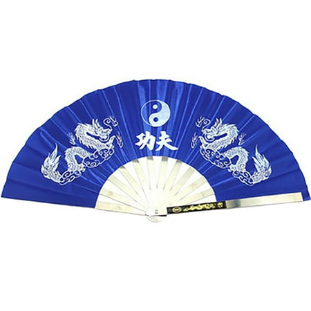 Stainless Steel Tai Chi Fan Chinese Style Widely Used Kung Fu Fan