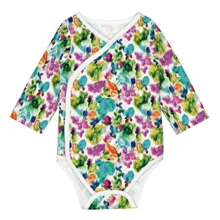 Matuu Watercolor Flowers for Baby Long-Sleeve Bodysuit Soft Cotton Comfortable and Breathable Perfect for Newborns and Infants
Matuu Watercolor Flowers for Baby Long-Sleeve Bodysuit Soft Cotton Comfortable and Breathable Perfect for Newborns and Infants