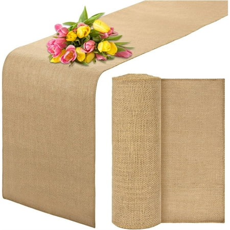 Triani 2Pcs Natural Burlap Table Runners 12 x 108 Inch Rustic Jute Table Runner and Placemats for Wedding Birthday Home Party Seasonal Event Dinning Table Decoration
Triani 2Pcs Natural Burlap Table Runners 12 x 108 Inch Rustic Jute Table Runner and Placemats for Wedding Birthday Home Party Seasonal Event Dinning Table Decoration