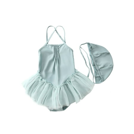 Seyurigaoka Little Girl s Swimsuit Set Backless Sleeveless Tulle Dress Bodysuit and Cap
Seyurigaoka Little Girl s Swimsuit Set Backless Sleeveless Tulle Dress Bodysuit and Cap