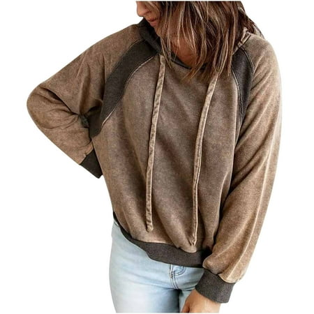 Ziloco Women s Hooded Stitching Loose Long Sleeve O-Neck Shift Printed Sweatshirt fall tops for women maternity tops Brown XXL
Ziloco Women s Hooded Stitching Loose Long Sleeve O-Neck Shift Printed Sweatshirt fall tops for women maternity tops Brown XXL