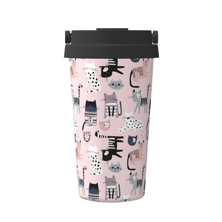 Fuzoiu Cat Print Stainless Steel Travel Mug Vacuum Insulated Coffee Travel Mug Reusable Coffee Cup for Hot and Cold
Fuzoiu Cat Print Stainless Steel Travel Mug Vacuum Insulated Coffee Travel Mug Reusable Coffee Cup for Hot and Cold