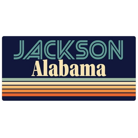 Jackson Alabama 5 x 2.5-Inch Fridge Magnet Retro Design