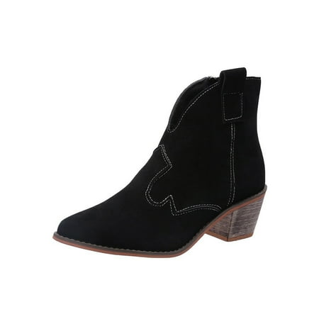 Kesitin Ladies Casual Cowgirl Winter Shoes Formal Anti Slip Ankle Boots Breathable Side Zip Black 8.5
Kesitin Ladies Casual Cowgirl Winter Shoes Formal Anti Slip Ankle Boots Breathable Side Zip Black 8.5