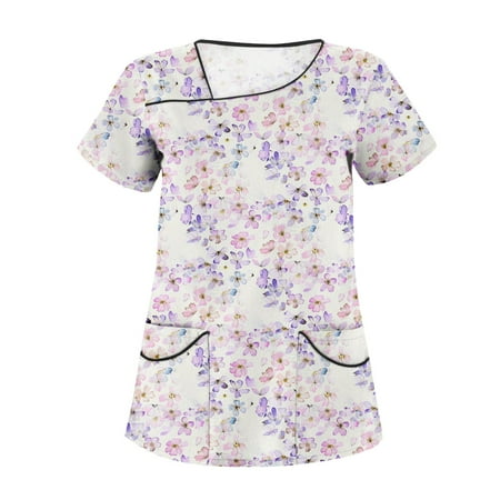 TKing Fashion Independence Day Women Plus Size Scrubs Top V-Neck Short Sleeve Printed Pockets Work Blouse for Women Pink 5XL
TKing Fashion Independence Day Women Plus Size Scrubs Top V-Neck Short Sleeve Printed Pockets Work Blouse for Women Pink 5XL