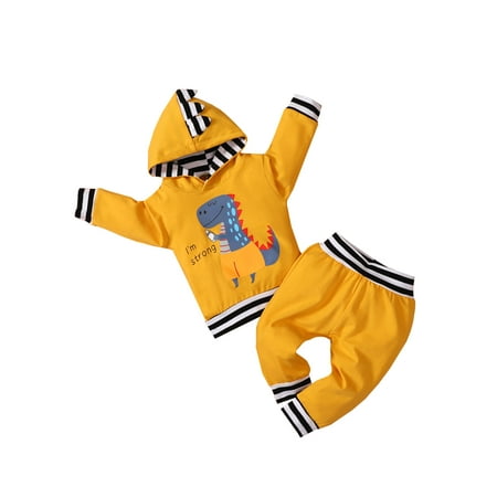Newborn Infant Baby Outfit Casual Cartoon Dinosaur Printing Long Sleeve Hooded Top Long Pants Set
Newborn Infant Baby Outfit Casual Cartoon Dinosaur Printing Long Sleeve Hooded Top Long Pants Set