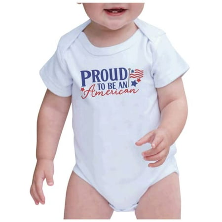 7 ate 9 Apparel Kids Patriotic 4th of July Outfit - Proud to Be an American White Onepiece 0-3 Months
7 ate 9 Apparel Kids Patriotic 4th of July Outfit - Proud to Be an American White Onepiece 0-3 Months