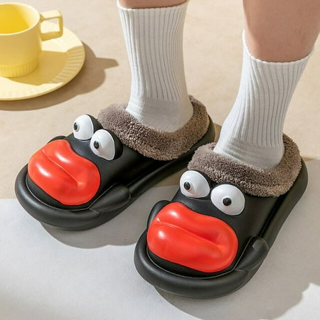 CoCopeanut New Waterproof Velvet Cotton Women Men Slippers 2022 Home Funny Style Plus Velvet Cartoon Leisure for Couple Fun Slippers
CoCopeanut New Waterproof Velvet Cotton Women Men Slippers 2022 Home Funny Style Plus Velvet Cartoon Leisure for Couple Fun Slippers