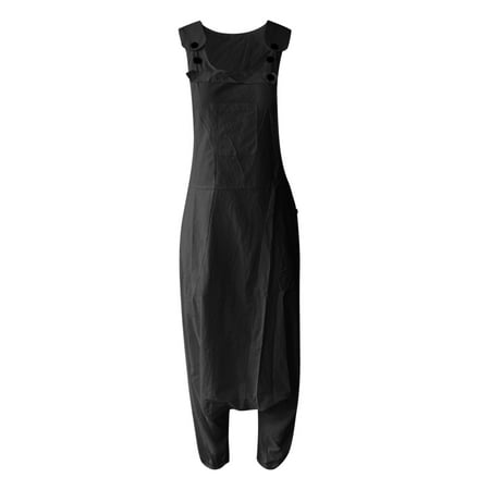 Aayomet Bodysuit For Women Jumpsuit Women Jumpsuit Solid Color Casual Loose Sleeveless Pocket Playsuit Romper Black XL
Aayomet Bodysuit For Women Jumpsuit Women Jumpsuit Solid Color Casual Loose Sleeveless Pocket Playsuit Romper Black XL