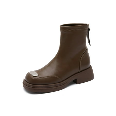Ferndule Ladies Fashion Boot Low Calf Ankle Boots Block Heel Short Booties Casual Square Toe Winter Shoes Dating Dress Bootie Plush Lining Anti-Slip Khaki 7.5
Ferndule Ladies Fashion Boot Low Calf Ankle Boots Block Heel Short Booties Casual Square Toe Winter Shoes Dating Dress Bootie Plush Lining Anti-Slip Khaki 7.5
