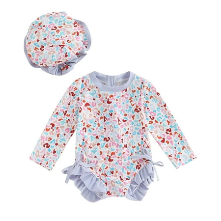 Bagilaanoe Toddler Baby Girl One-Piece Swimsuit Flower Print Long Sleeve Zipper Rashguard Swimwear + Swimming Cap 6M 9M 12M 18M 24M 3T Kids Ruffle Bathing Suit
Bagilaanoe Toddler Baby Girl One-Piece Swimsuit Flower Print Long Sleeve Zipper Rashguard Swimwear + Swimming Cap 6M 9M 12M 18M 24M 3T Kids Ruffle Bathing Suit