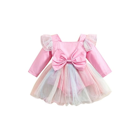ZIYIXIN Infant Baby Girls Princess Party Dress Fly Long Sleeve Bowknot Tulle Patchwork Sundress
ZIYIXIN Infant Baby Girls Princess Party Dress Fly Long Sleeve Bowknot Tulle Patchwork Sundress