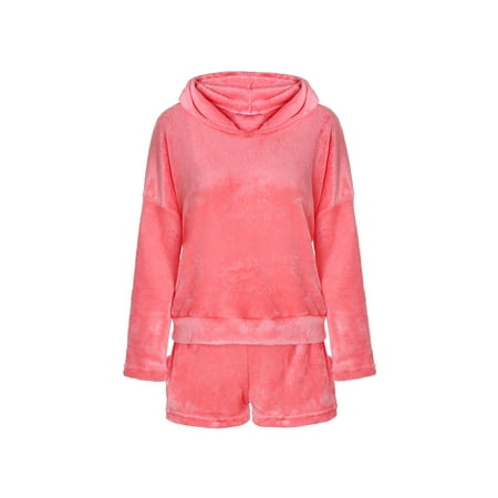 Niuer Women Loose Solid Color Pajamas Set Ladies Fluffy Nightwear Suit 2 Pieces Homewear Top And Shorts Comfy Pjs Red M
Niuer Women Loose Solid Color Pajamas Set Ladies Fluffy Nightwear Suit 2 Pieces Homewear Top And Shorts Comfy Pjs Red M