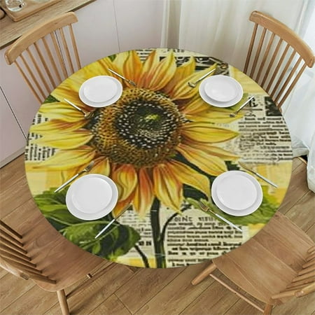 HAOXIT Elastic Edged Round Fitted Table Cloth Cover Waterproof Wrinkle Free Round Tablecloth Home Decorative Tablecloth for Indoor Outdoor Kitchen Party 54-58
HAOXIT Elastic Edged Round Fitted Table Cloth Cover Waterproof Wrinkle Free Round Tablecloth Home Decorative Tablecloth for Indoor Outdoor Kitchen Party 54-58