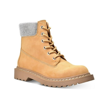 Wild Pair Womens Riiver Nubuck Embellished Ankle Boots