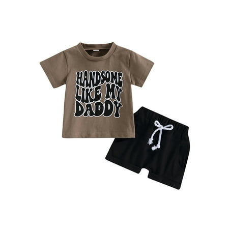 2Pcs Kids Baby Boys Summer Outfits Set Short Sleeve Letter Print Tops T shirt Shorts Clothes Set
2Pcs Kids Baby Boys Summer Outfits Set Short Sleeve Letter Print Tops T shirt Shorts Clothes Set