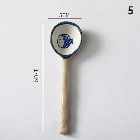 Ins Style Japanese Style Stoneware Small Soup Spoon Ceramic Spoon Long Handle Spoon Household Cute Creative Rice Spoon
Ins Style Japanese Style Stoneware Small Soup Spoon Ceramic Spoon Long Handle Spoon Household Cute Creative Rice Spoon