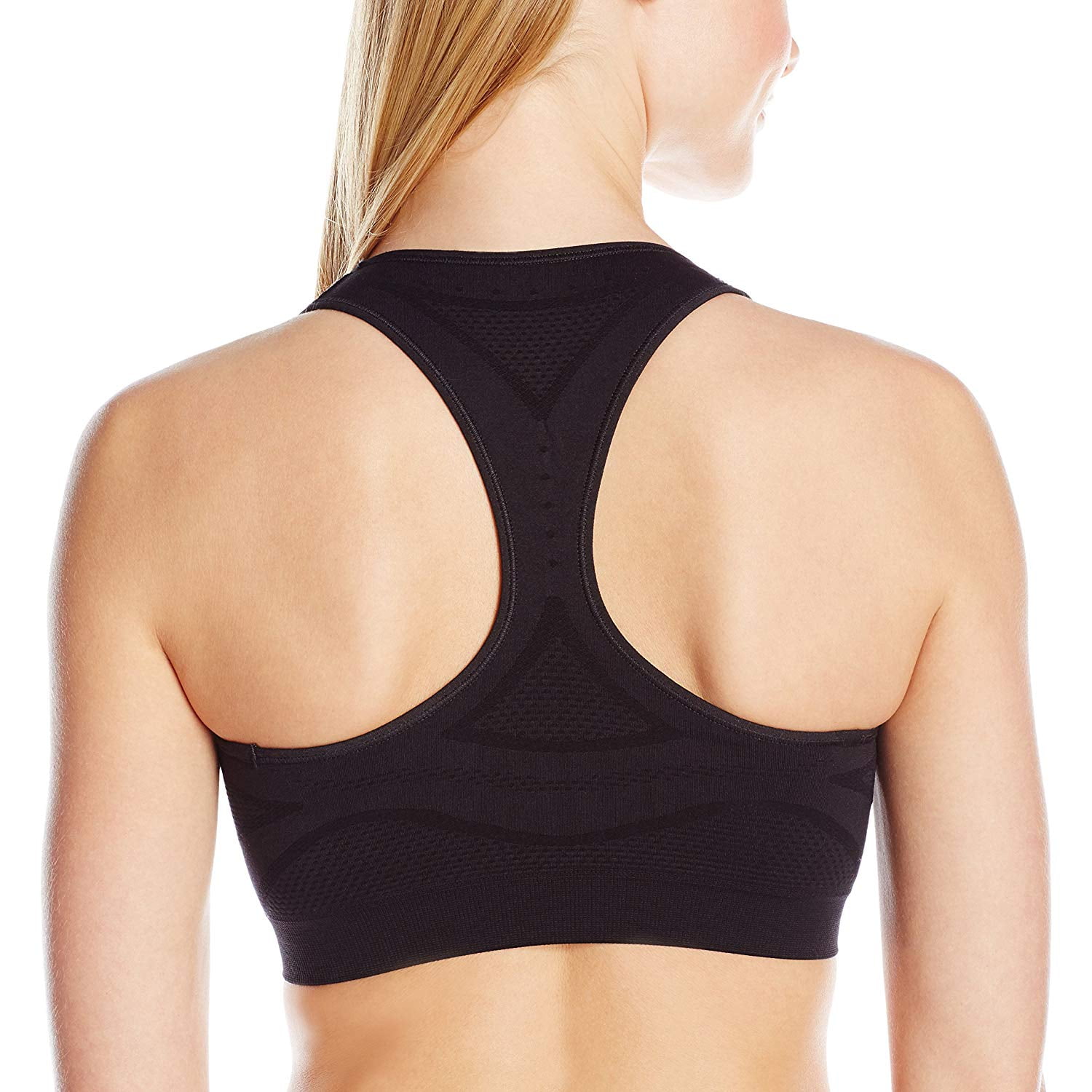 Hanes Womens Sport Seamless Racerback Sports Bra M Ebony Walmart Canada