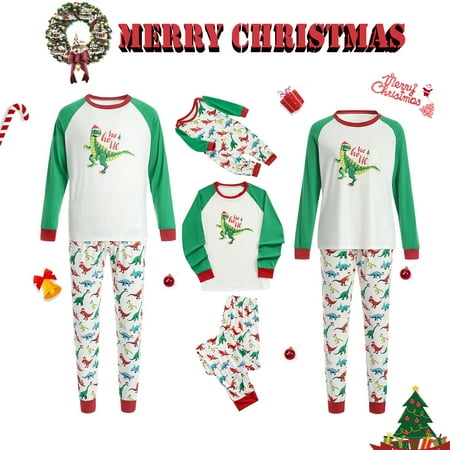 Christmas Family Matching Pajamas Sets Dinosaur Print Sleepwear Xmas Holiday Loungewear Jammies Pjs for Adult Kids Baby
Christmas Family Matching Pajamas Sets Dinosaur Print Sleepwear Xmas Holiday Loungewear Jammies Pjs for Adult Kids Baby