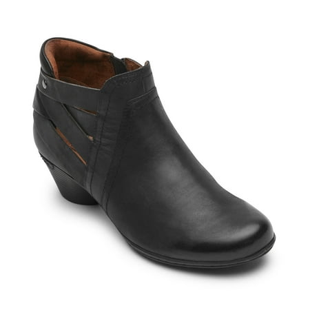 Cobb Hill Women s Laurel Woven Boot Black Leather - CJ0126