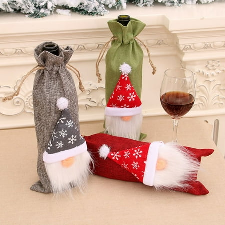 GROFRY Fine Wine Gift Bag Compact Cartoon Fabric Eye-Catching Wine Bottle Dress-up for Christmas
GROFRY Fine Wine Gift Bag Compact Cartoon Fabric Eye-Catching Wine Bottle Dress-up for Christmas