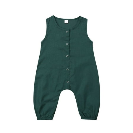 Toddler Baby Girls Boys Summer Romper Soild Cotton Sleeveless Jumpsuit For Newborn Kids Outfits
Toddler Baby Girls Boys Summer Romper Soild Cotton Sleeveless Jumpsuit For Newborn Kids Outfits