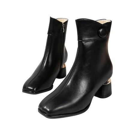 hopeusnice Women s Ankle Boots Square Toe Block Heel Leather Zipper Buckle Chunky Heel Fall Winter Fashion Comfortable Black 40
hopeusnice Women s Ankle Boots Square Toe Block Heel Leather Zipper Buckle Chunky Heel Fall Winter Fashion Comfortable Black 40