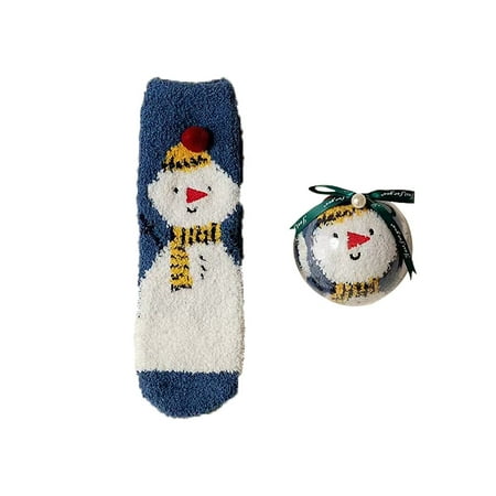 DENGDENG Warm Crew Striped Cotton Socks for Women Ankel High Winter Socks