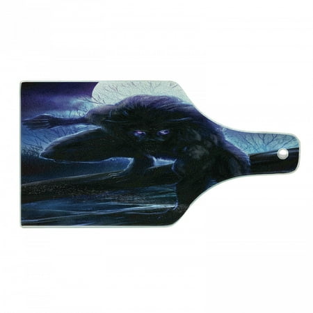 Fantasy World Cutting Board Surreal Werewolf Electric Eyes in Full Moon Transformation Folkloric Decorative Tempered Glass Cutting and Serving Board Wine Bottle Shape Purple Blue by Ambesonne
Fantasy World Cutting Board Surreal Werewolf Electric Eyes in Full Moon Transformation Folkloric Decorative Tempered Glass Cutting and Serving Board Wine Bottle Shape Purple Blue by Ambesonne