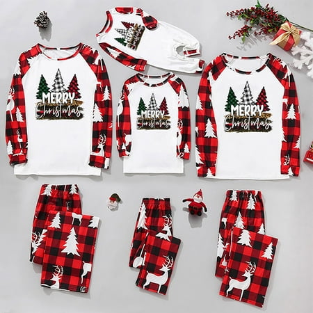 Penkiiy Family Christmas Pjs Matching Sets Parent-child Warm Christmas Set Printed Home Wear Pajamas Two-piece Mom Set Red-A Christmas Pajamas
Penkiiy Family Christmas Pjs Matching Sets Parent-child Warm Christmas Set Printed Home Wear Pajamas Two-piece Mom Set Red-A Christmas Pajamas