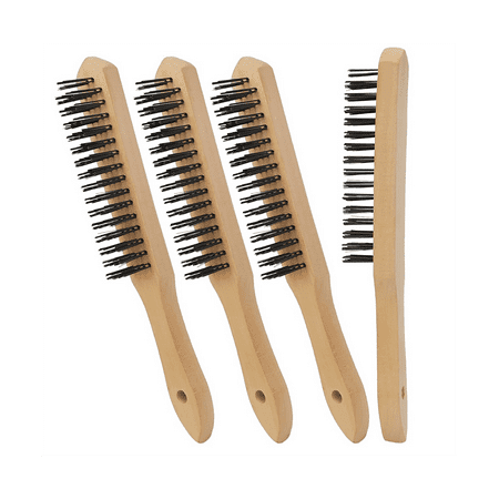 4 Pcs Welding Brush for Cleaning Welding Slag Rust and Dust 11 Inch Duty Carbon Steel Wire Scratch Brush
4 Pcs Welding Brush for Cleaning Welding Slag Rust and Dust 11 Inch Duty Carbon Steel Wire Scratch Brush