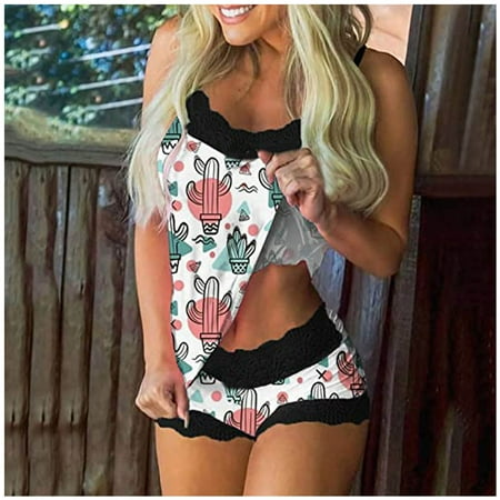 Tejiojio Active Women s Summer Clearance Womens Sleeveless Pajama Set Cami And Shorts Print 2 Piece Pajamas Comfort Bra
Tejiojio Active Women s Summer Clearance Womens Sleeveless Pajama Set Cami And Shorts Print 2 Piece Pajamas Comfort Bra